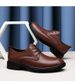 Casual Dress Leather Shoes Men's Shoes Inner Height Increase Single Shoes Thick Sole Height Increase Shoes Casual Suit Shoes_vogvips.com