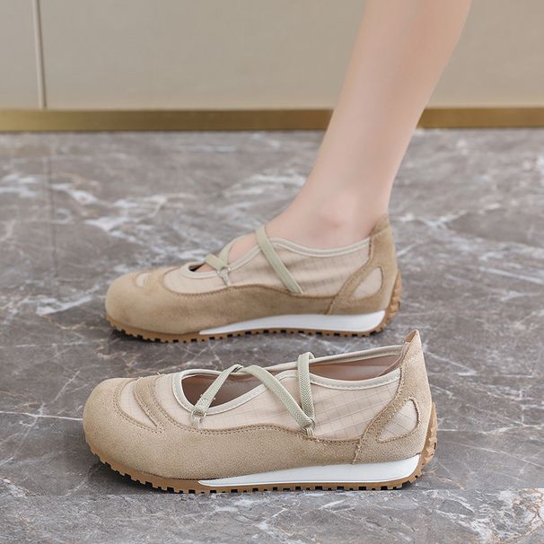 2026 Lightweight Mesh Upper Outdoor Casual Shoes For Women | Breathable Low-Top Laced Sneakers | PVC Sole | Summer Ready_vogvips.com