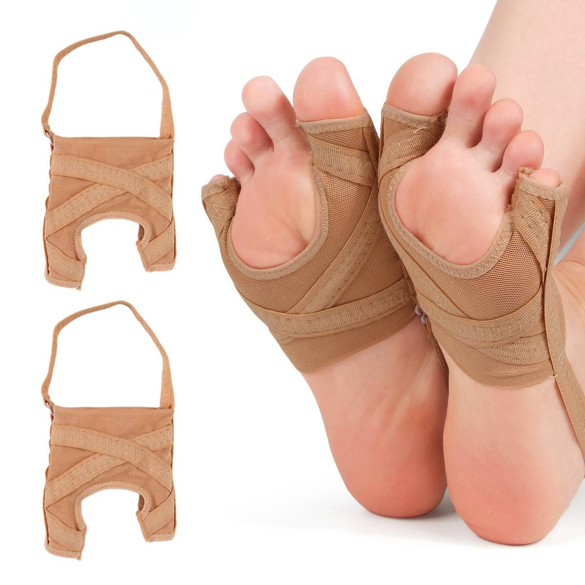 Breathable Mesh Bunion Corrector – Toe Separator For Hallux Valgus & Overlapping Toes Relief (Skin Tone, S/L Sizes)_vogvips.com