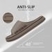 Feslishoet Women Letter Slippers Beach Slides Solid Color Mens Thick Sole Indoor Bathroom Anti Slip Shoes Summer Couple_vogvips.com