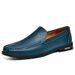 Large Size 46 Loafers For Men, British Style Casual White Shoes, Business Formal Slip-On Hollow Breathable Leather Shoes_vogvips.com