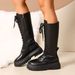 2025 Autumn Winter New Women's Knight Thick-Soled Martin Long High Tube Boots, Over-the-Knee Boots_vogvips.com
