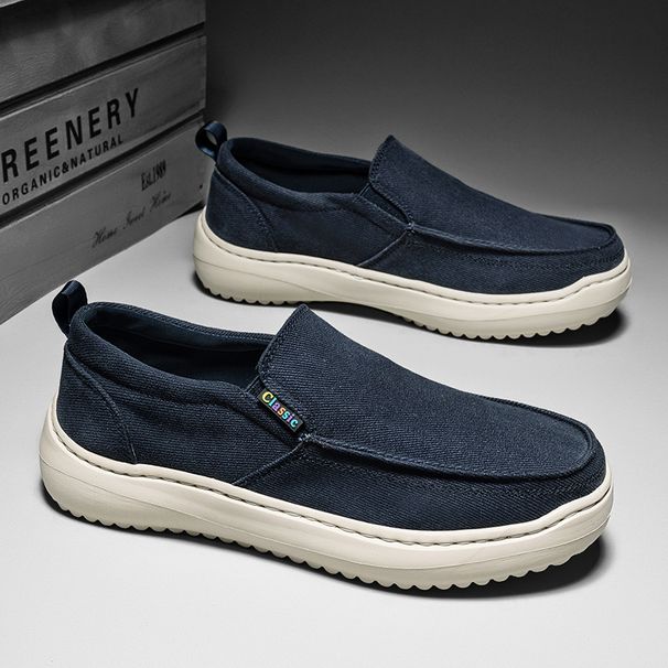 2026 Summer New Men's Slip-On Canvas Soft Sole Lightweight Casual Shoes Breathable Fashionable Slip-Ons_vogvips.com