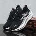 Spring Summer Cushioned Running Shoes | Breathable Knit Mesh Sneakers With Popcorn Sole | Unisex Lightweight Athletic Shoes_vogvips.com