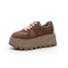 Dexun Shoes Thick Sole Hidden Heel Women 2025 New Suede Retro Casual Fashion Sports Sneakers For Female Students_vogvips.com