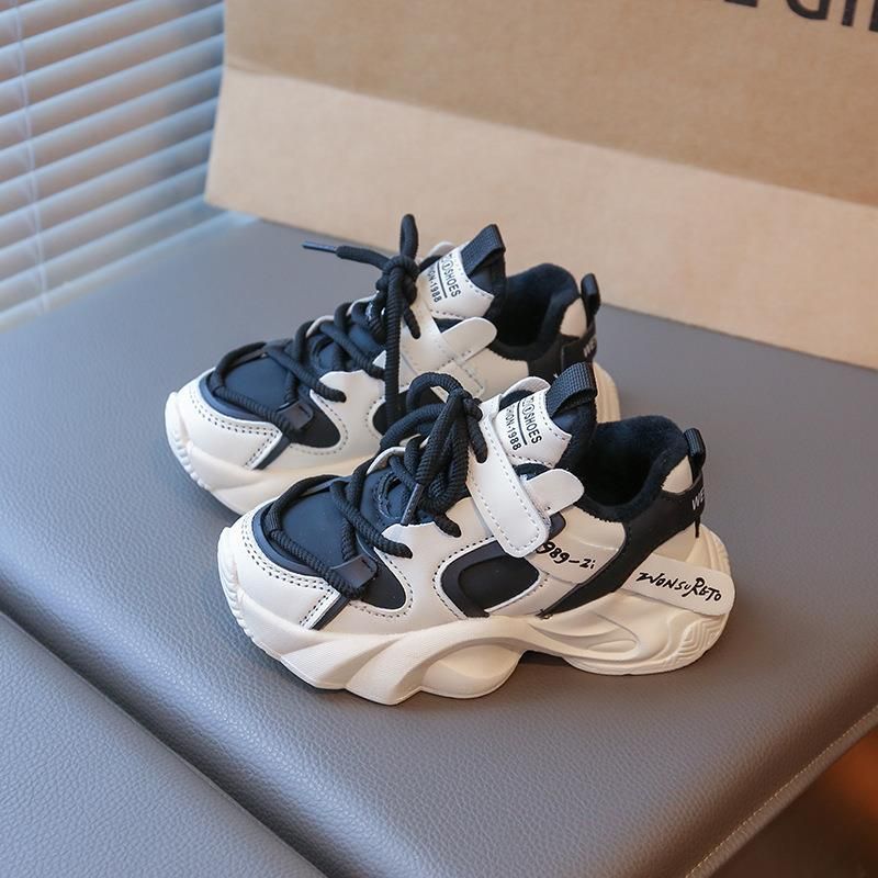 Fleece-Lined Sneakers 2026 Autumn Winter New Casual Children's Kids' Dad Little Girls' Cotton Shoes_vogvips.com
