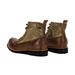 Vintage Japanese Style Waxed Leather Motorcycle Boots - Distressed Amekaji Martin Boots With Wool Lining For Winter (Unisex)_vogvips.com