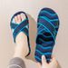 Cross-border Women's Home Slippers, Non-slip EVA Thick-soled Breathable Couple's Sandals, Men's Large-size Bath Slippers, Direct From The Factory_vogvips.com