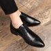 New Fashion Crocodile Pattern Pointed Toe Business Formal German Shoes Lace-up Leather Men's Retro Black Banquet Dress Wedding Men's Shoes_vogvips.com
