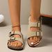SHLIANG Casual Summer Slip-On Women's Sandals Buckle Retro Large Size Beach Shoes With Strap Comfortable Flat Footwear Y0614_vogvips.com