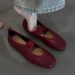 Sheepskin Version~ Soft Leather Flat Retro Ballet For Women Mary Jane Shoes Versatile Commuting Single Strap Shallow_vogvips.com