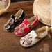 New Spring 2026 Flat Low-top Breathable Embroidered Ethnic Style Round Toe Casual Women's Shoes Wholesale_vogvips.com