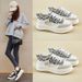 Little White Shoes Female Students Thick-soled Heightening Shoes Sports Board Shoes Casual Street Shoes_vogvips.com