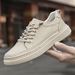 Retro Men's Board Shoes Platform Low-top Casual Shoes Small Leather Shoes Men_vogvips.com
