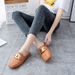 Baotou Half Women's Summer Outwear, New Fashionable Lazy Shoes For Home Use, Non Slip Soft Sole, One Step Flat Bottom_vogvips.com