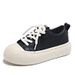Women's White Sneakers For Women - Classic Flat Casual Shoes (Breathable & Lightweight, Perfect For Daily Wear)_vogvips.com