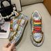 Women's Shoes Spring/Summer New Style Fairy Style Heavy Rhinestone Colorful Lace Up Thick Sole Casual Sports Sneakers_vogvips.com