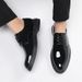 Men's Business Formal British Black Suit Breathable Patent Leather Glossy Pointed Toe Korean Style Single Shoes_vogvips.com