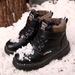 P7 Children's Martin Boys Winter Primary School Students Mid-top Plus Veet Thick Boots Girls Keep Warm Mid-sized_vogvips.com