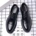 ct Suitable For All Seasons Summer New Men's Leather Casual Business Formal Thick Sole Non-Slip Round Toe Fashion Super Trendy Groom Wedding Shoes_vogvips.com