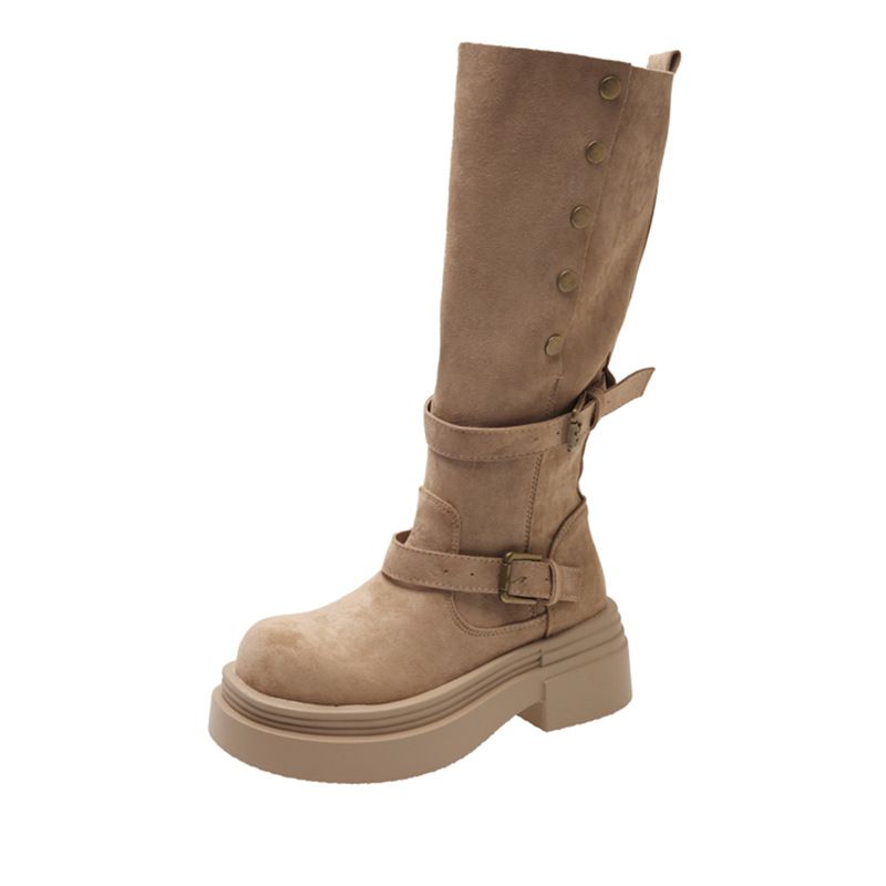 2026 Post-Apocalyptic Style Thick-Soled Height-Increasing Two-Way Martin For Women Autumn New Fashion Versatile Slimming_vogvips.com