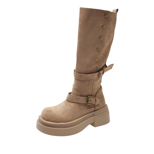 2026 Post-Apocalyptic Style Thick-Soled Height-Increasing Two-Way Martin For Women Autumn New Fashion Versatile Slimming_vogvips.com