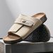 Summer New Fashionable Casual Boken Cork Slippers For Men With Soft Bottom, Large Size, Lightweight And Comfortable One_vogvips.com