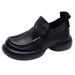 2025 Autumn New Handmade Soft Leather For Women, Thick Bottom Versatile Set, Round Head Casual Women's Single Shoes_vogvips.com
