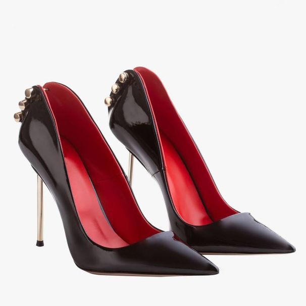 High Heel Sandals Women High Heels Fashion Single Shoe Pointed Metal Slim Heel Foreign Trade Women S Shoes High Heels_vogvips.com