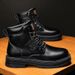 European Warm Series Martin Boots 2025 New High-top British Style Casual Waterproof Work Shoes Men's Non-slip Wear-resistant_vogvips.com