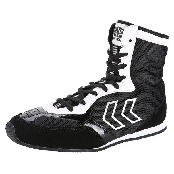 Men's Wrestling Shoes Casual High Top Boxing Athletic Shoes Fashion Lightweight Sports Combat Sneakers_vogvips.com