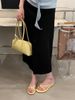 Black Thick-soled Women's Flip-flops For Outdoor Wear, Summer 2025 New Model, Wedge Heel, Non-slip, Height-increasing,_vogvips.com