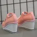 Women New Woman Vulcanize Platform Breathable Canvas Shoes Casual Students Candy Color Wedge Sneakers_vogvips.com