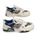 Men's Breathable Summer Casual Sneakers - Fashionable Thick Sole Canvas Shoes For Youth, Lightweight & Comfortable, Blue/Black"_vogvips.com