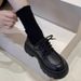 High Quality British Style Thick-Soled Women's Leather 2025 New Spring Versatile Black JK Loafers Platform Shoes Ins Trend_vogvips.com