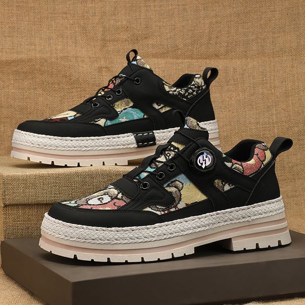 Low-top Martin Shoes Cargo Shoes Versatile Straw Sole Casual Sneakers Trendy Shoes Four Seasons_vogvips.com