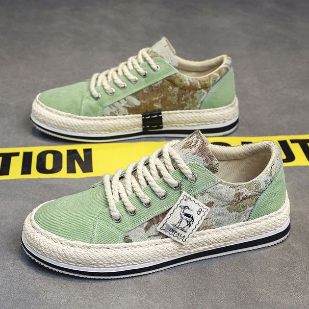 Canvas Men's Shoes, Versatile Summer Sports And Casual Flat Shoes, Spring Soft-soled Cloth Shoes For Men_vogvips.com