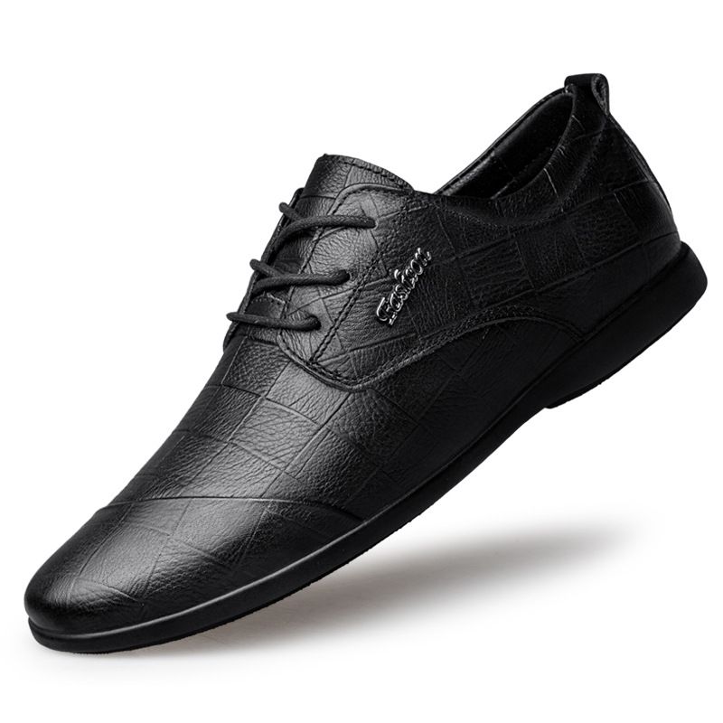 Casual Shoes Men's Formal Wear Soft-soled Small Leather Shoes Men's Shoes_vogvips.com