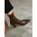 Super Soft~French Style Sexy Pointed Toe Small Stretch Slim Short Cat High Heel And Bare Thin Single Boots For Women_vogvips.com