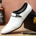 Men's Breathable Hollow-Out Formal Dress Shoes - Lightweight Business Casual Oxfords With PU Upper & Rubber Sole Breathable Casual Shoes_vogvips.com