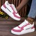 Cross-border Mesh Sports White Sneakers Women, Versatile Single Shoes, Fashionable Thick-soled Casual Wear,_vogvips.com