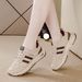 Cross-border Plus-size Women's Leather Sneakers, Versatile For Spring And Autumn 2025, Running Flat-soled Non-slip_vogvips.com
