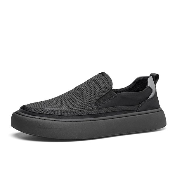 Euro Step Men's Shoes Comfortable Breathable Soft Sole Round Toe Slip-On Loafers Outdoor Casual Moccasins_vogvips.com