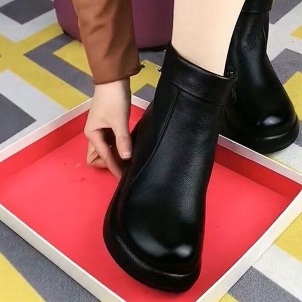 New Autumn-winter Thick And Warm Cotton Boots With Adjustable Laces And Padded Interior - Perfect For All Occasions - Women's Boots_vogvips.com