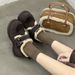 Cameido Fleece Warmth Retro Thick-Soled Insole Height-Increasing Burken Shoes For Women 2025 Winter, Frosted Cotton Shoes_vogvips.com