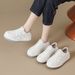 Platform White Shoes Women 2026 New Spring All-in-one Niche Sports Shoes Korean Version Flat Casual Comfortable Plate Shoes_vogvips.com