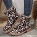 Women's Snow Trendy 2024 New Mid-Calf Plush Thickened Warm Cotton Shoes Leather And Fur Integrated Winter Boots_vogvips.com