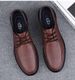 Pattern Leather Shoes Casual Men's Shoes Rubber Non-slip Leather Shoes Casual Men's Shoes_vogvips.com