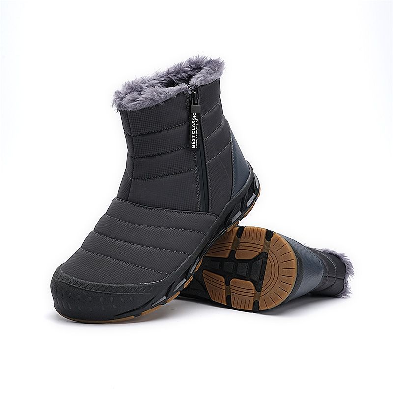 Cotton Shoes Winter Plus Velvet Thickened Men's And Women's Cotton Boots Outdoor Mountaineering Soles Walking Shoes Snow Boots_vogvips.com