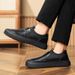 Fashion Black Casual Board Shoes Minimalist And Classic Design Style Office And Driving Daily Outdoor Walking Youth Quality Shoes Hot_vogvips.com